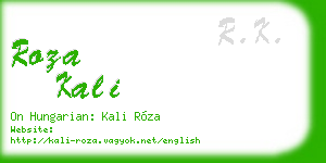 roza kali business card